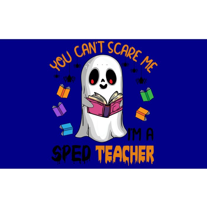 You Cant Scare Me Im A Sped Teacher Ghost Reading Books Gift Bumper Sticker