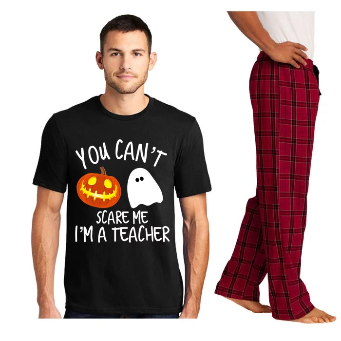 You Cant Scare Me Im A Teacher Eletary High Halloween Funny Gift Pajama Set