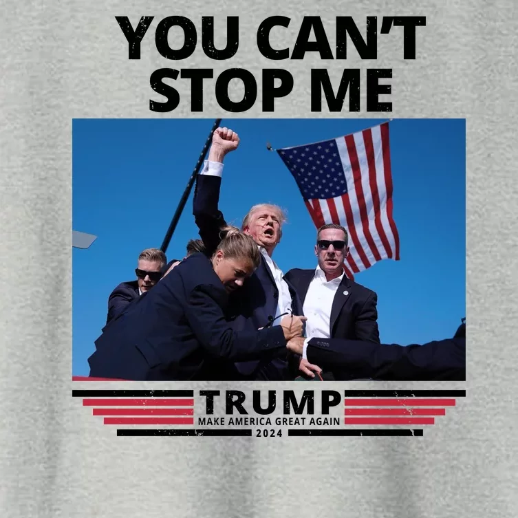 You Cant Stop Me Make America Great Again Trump 2024 Women's Crop Top Tee