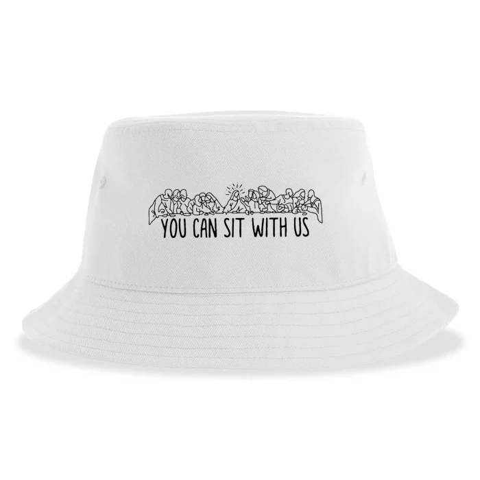 You Can Sit With U.S Jesus And Twelve Apostles Sustainable Bucket Hat