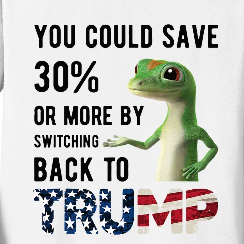 You Could Save 30 Or More By Switching Back To Trump Gekko Kids Long Sleeve Shirt