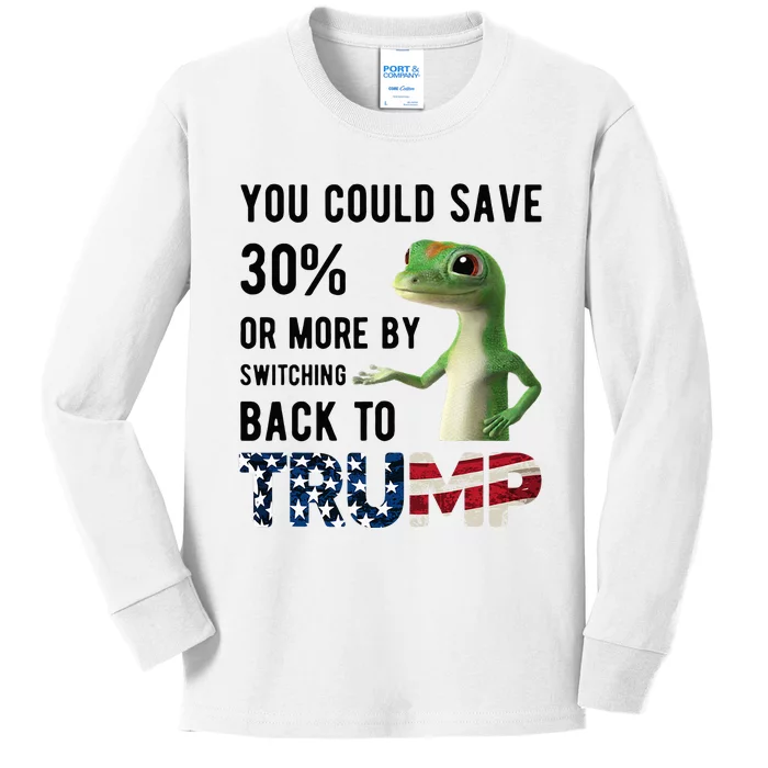 You Could Save 30 Or More By Switching Back To Trump Gekko Kids Long Sleeve Shirt