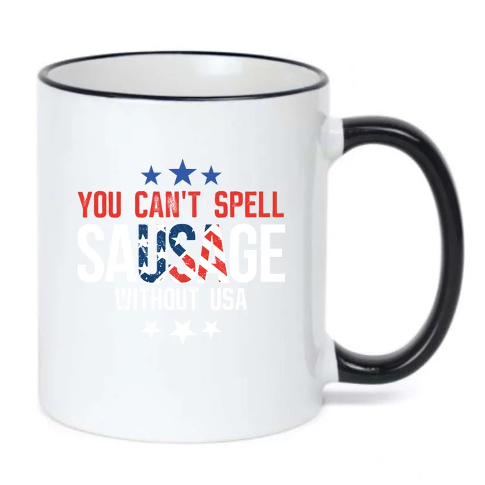 You Cant Spell Sausage Without Usa Funny Gift Black Color Changing Mug