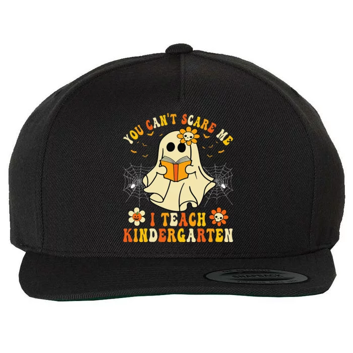 You Cant Scare Me I Teach Kindergarten Halloween Teacher Wool Snapback Cap