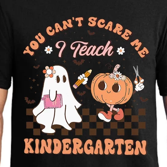 You Cant Scare Me I Teach Kindergarten Teacher Halloween Pajama Set