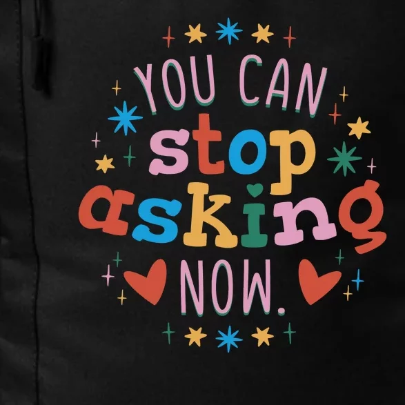 You Can Stop Asking Now Pregnancy Reveal Daily Commute Backpack