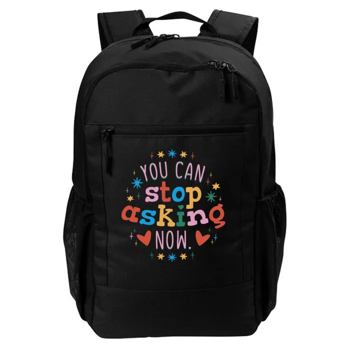 You Can Stop Asking Now Pregnancy Reveal Daily Commute Backpack