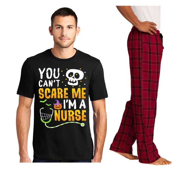 You Cant Scare Me Im A Nurse Halloween Rn Witch Boo Funny Gift Pajama Set