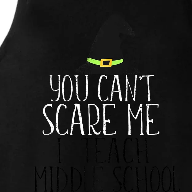 You CanT Scare Me I Teach Kindergarten Halloween Meme Ladies Tri-Blend Wicking Tank