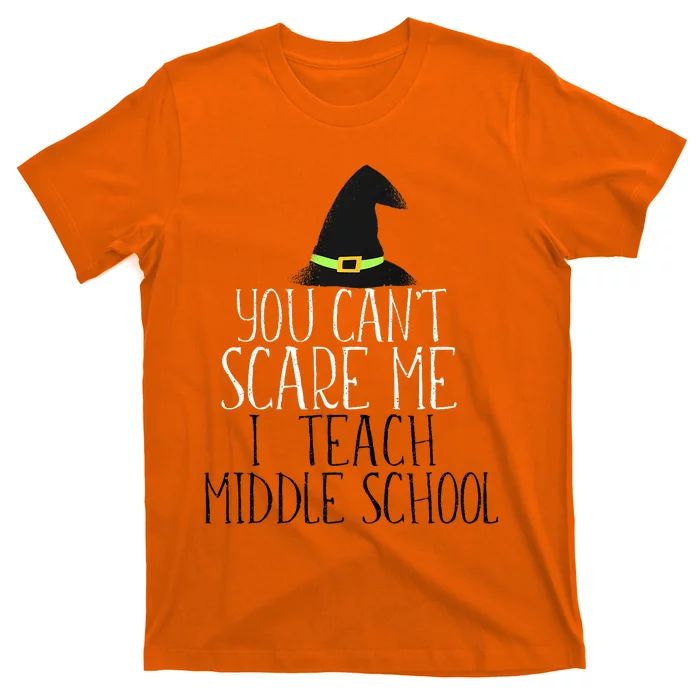 You CanT Scare Me I Teach Kindergarten Halloween Meme T-Shirt