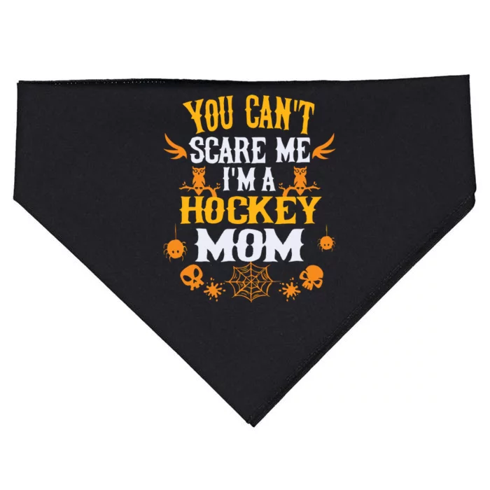 You Cant Scare Me Im A Hockey Mom Halloween USA-Made Doggie Bandana