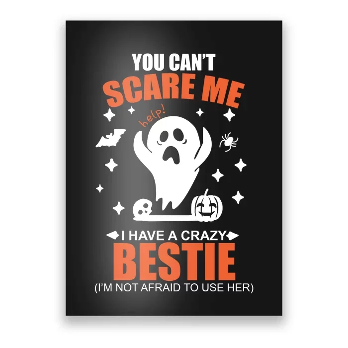 You CanT Scare Me I Have A Crazy Bestie Poster