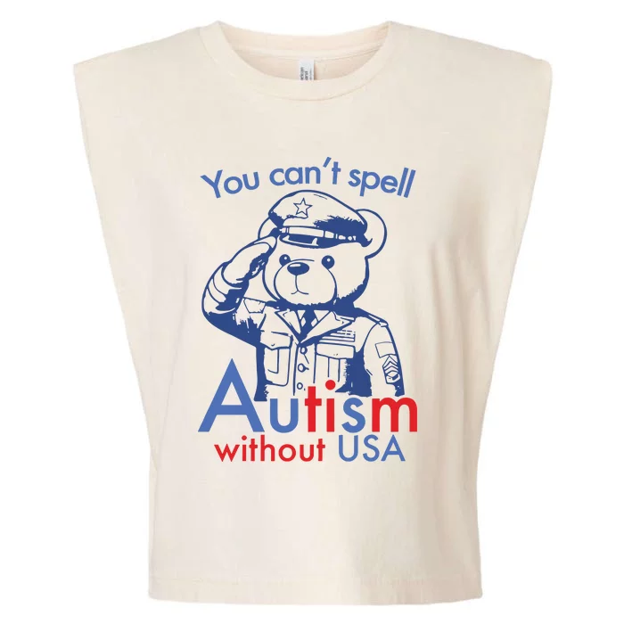 You Can’T Spell Autism Without Usa Garment-Dyed Women's Muscle Tee