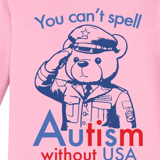 You Can’T Spell Autism Without Usa Baby Long Sleeve Bodysuit