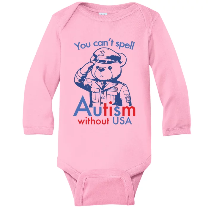 You Can’T Spell Autism Without Usa Baby Long Sleeve Bodysuit