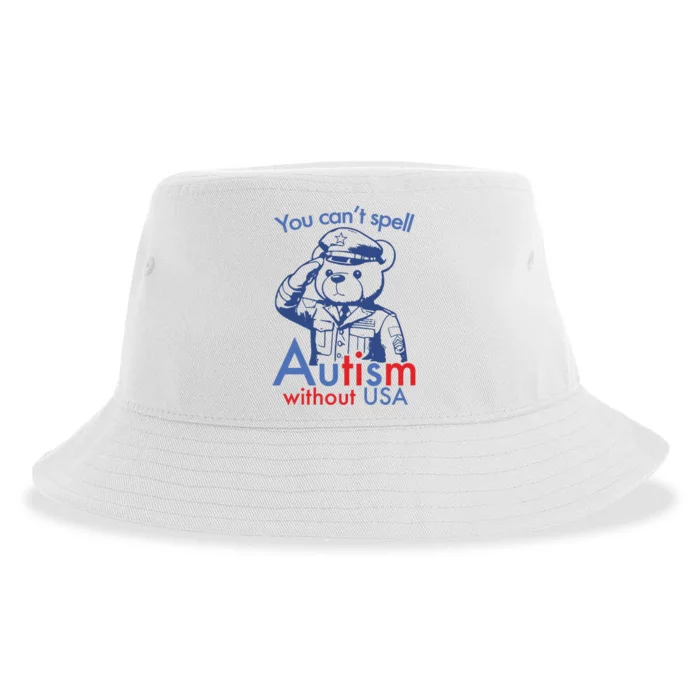 You Can’T Spell Autism Without Usa Sustainable Bucket Hat