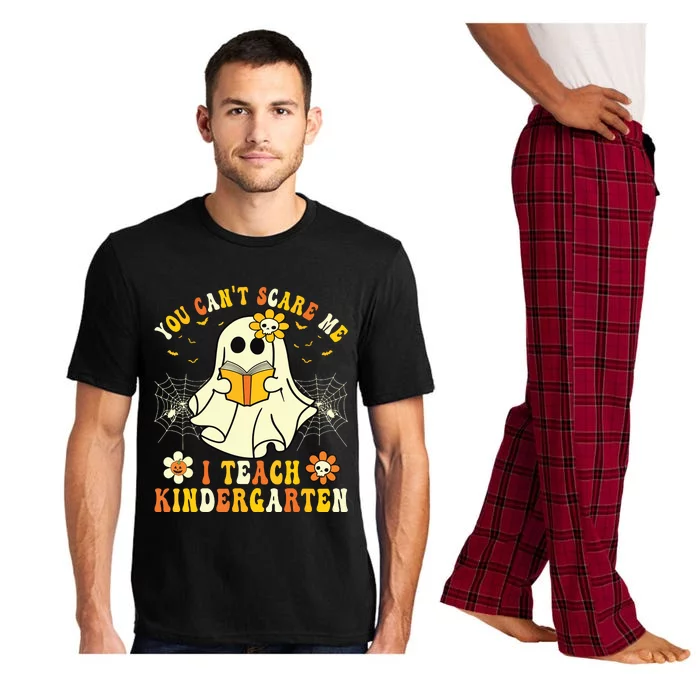 You Cant Scare Me I Teach Kindergarten Halloween Teacher Pajama Set