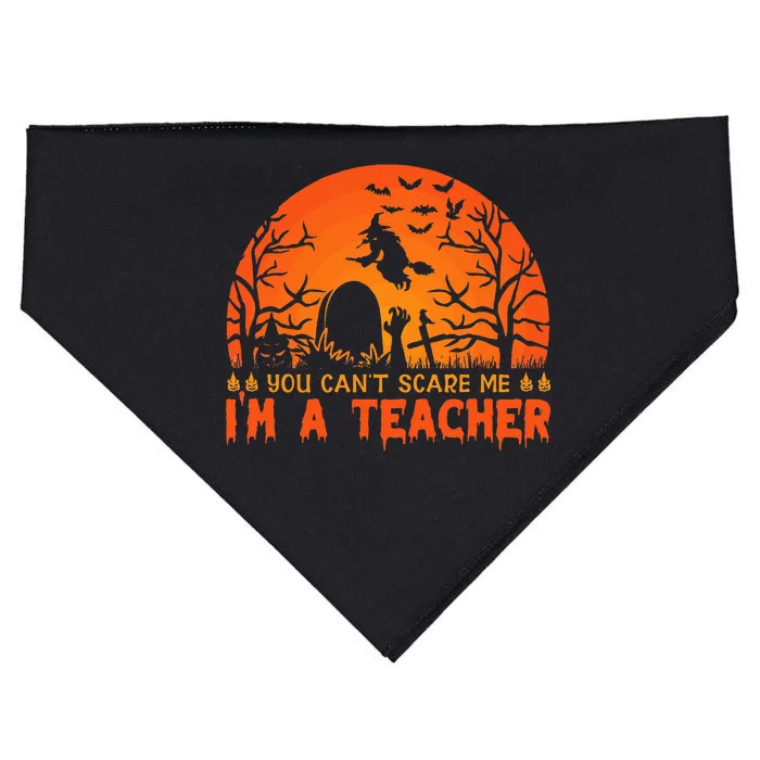 You Cannot Scare Me Im A Middle School Teacher Halloween USA-Made Doggie Bandana