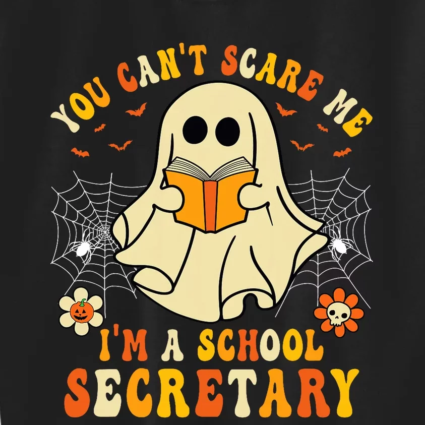 You CanT Scare Me IM A School Secretary Halloween Candy Kids Sweatshirt