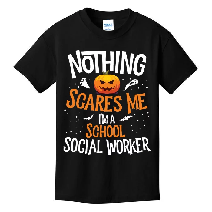 You Cannot Scare Me Im A Middle School Social Worker Kids T-Shirt