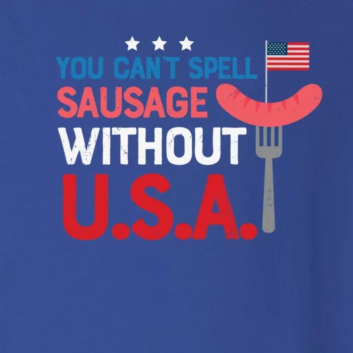 You Cant Spell Sausage Without Usa Bbq Gift Toddler Long Sleeve Shirt