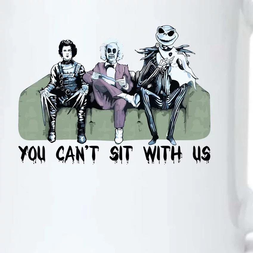 You Cant Sit With Us Halloween Beetle Juice Scissorhands Jack Skellington Black Color Changing Mug