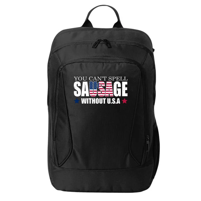 You Can't Spell Sausage Without USA Funny City Backpack