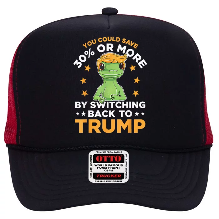 You Could Save 30 Percent Or More By Switching Back To Trump High Crown Mesh Trucker Hat