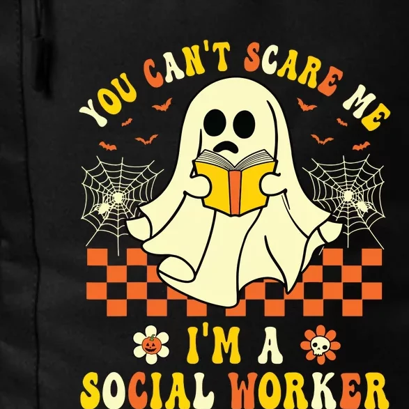 You Cant Scare Me Im A School Social Worker Halloween Daily Commute Backpack