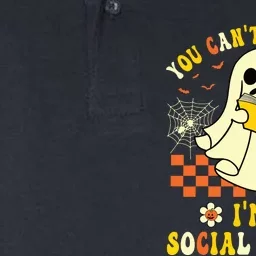 You Cant Scare Me Im A School Social Worker Halloween Softstyle Adult Sport Polo