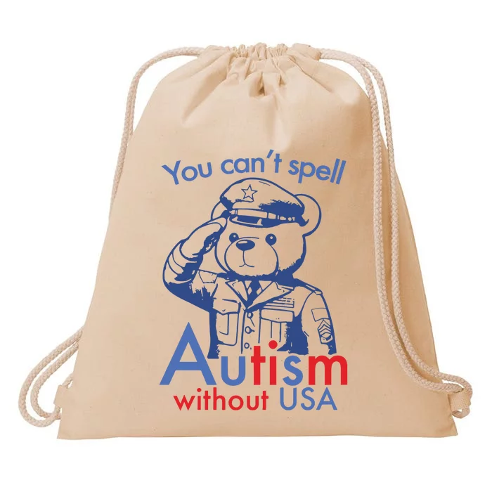 You Can’T Spell Autism Without Usa Drawstring Bag