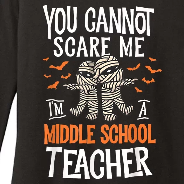 You Cannot Scare Me I’m A Middle School Teacher Halloween Womens CVC Long Sleeve Shirt