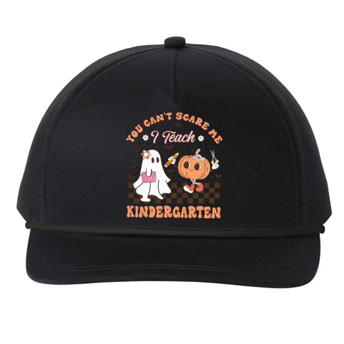 You Cant Scare Me I Teach Kindergarten Teacher Halloween Snapback Five-Panel Rope Hat