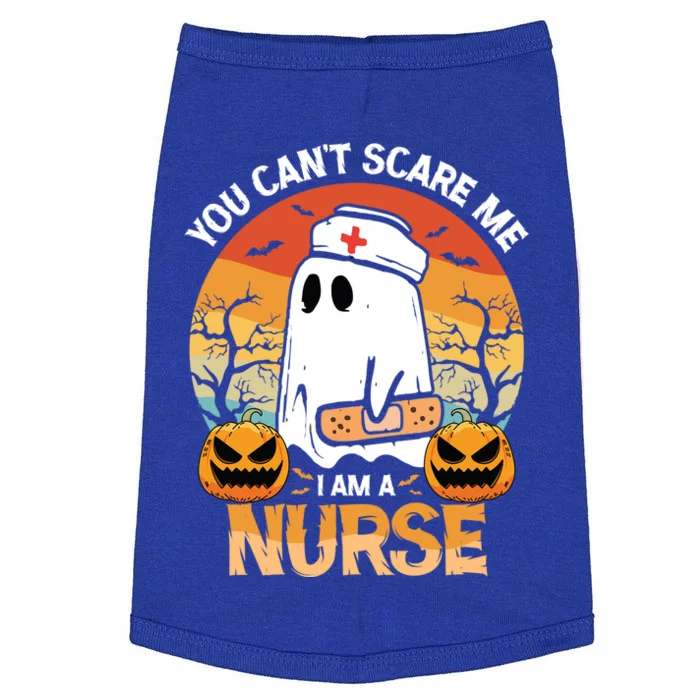 You Cant Scare Me Im A Nurse Funny Halloween Costume Gift Doggie Tank