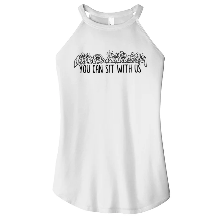 You Can Sit With U.S Jesus And Twelve Apostles Women’s Perfect Tri Rocker Tank