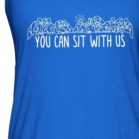 You Can Sit With Us Jesus And Twelve Apostles Ladies Essential Flowy Tank