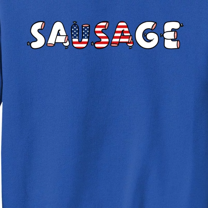 You Cant Spell Sausage Without Usa Funny Casual Gift Tall Sweatshirt