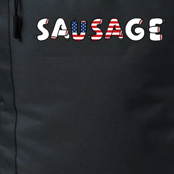 You Cant Spell Sausage Without Usa Funny Casual Gift Daily Commute Backpack