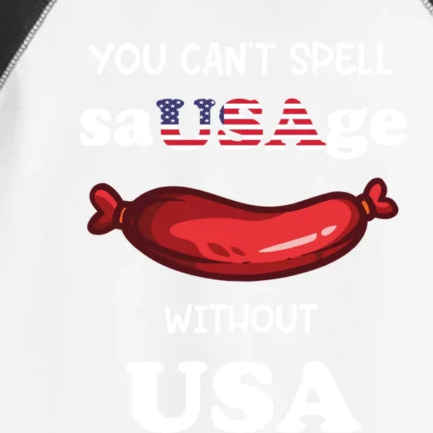 You Cant Spell Sausage Without Usa Sausage Cool Gift Toddler Fine Jersey T-Shirt