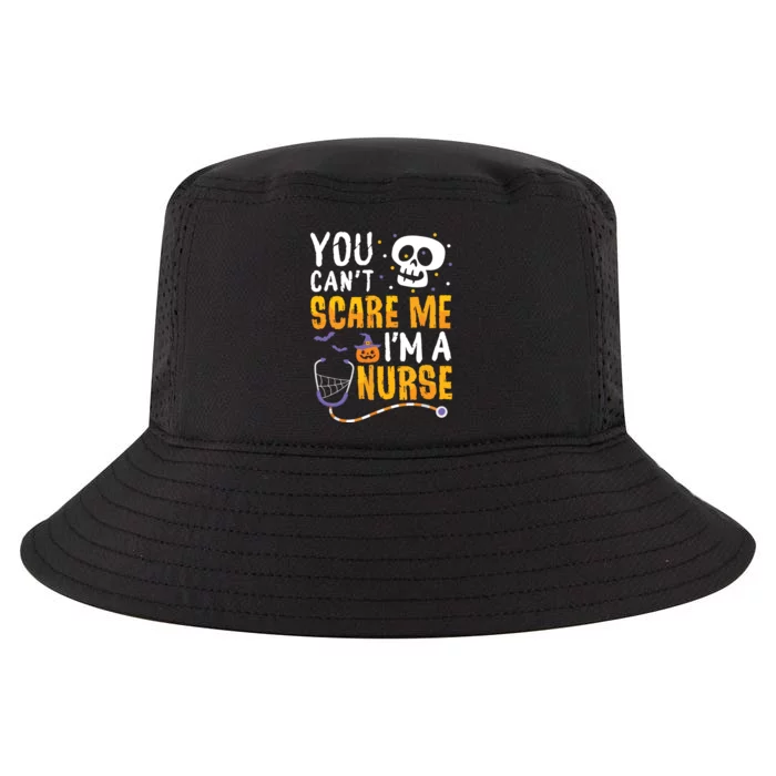 You Cant Scare Me Im A Nurse Halloween Rn Witch Boo Funny Cool Comfort Performance Bucket Hat