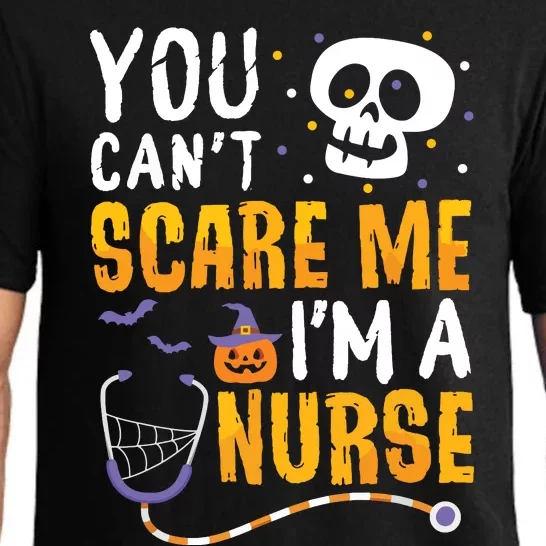 You Cant Scare Me Im A Nurse Halloween Rn Witch Boo Funny Pajama Set