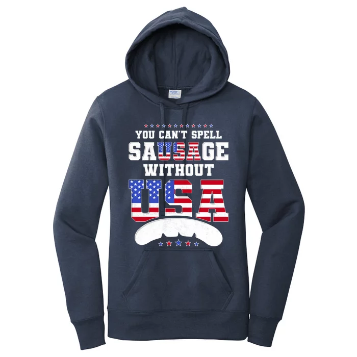 You Cant Spell Sausage Without Usa Oktoberfest Gift Women's Pullover Hoodie