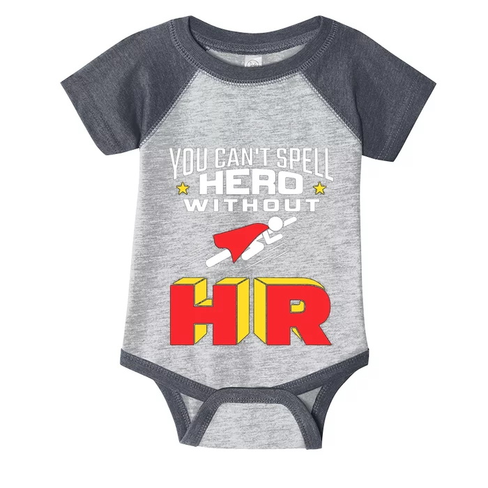 You Cant Spell Hero Without Hr Gift Human Resources Gift Infant Baby Jersey Bodysuit