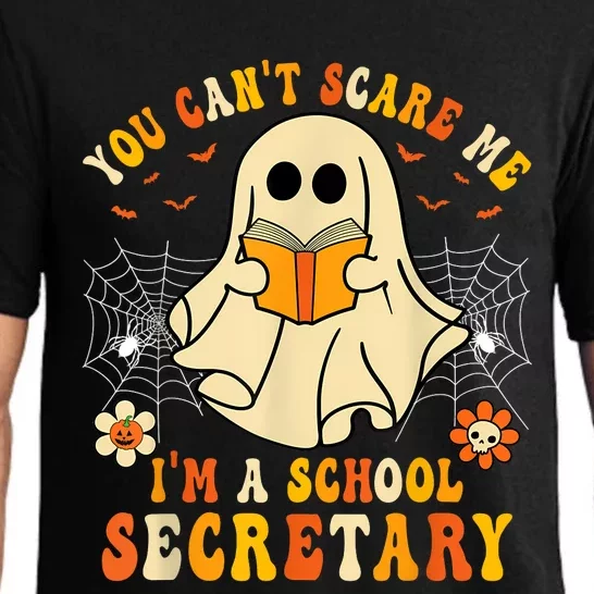 You CanT Scare Me IM A School Secretary Halloween Candy Pajama Set