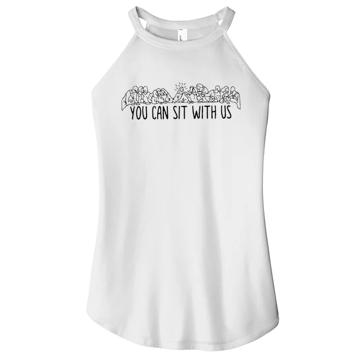 You Can Sit With U.S Jesus And Twelve Apostles Women’s Perfect Tri Rocker Tank