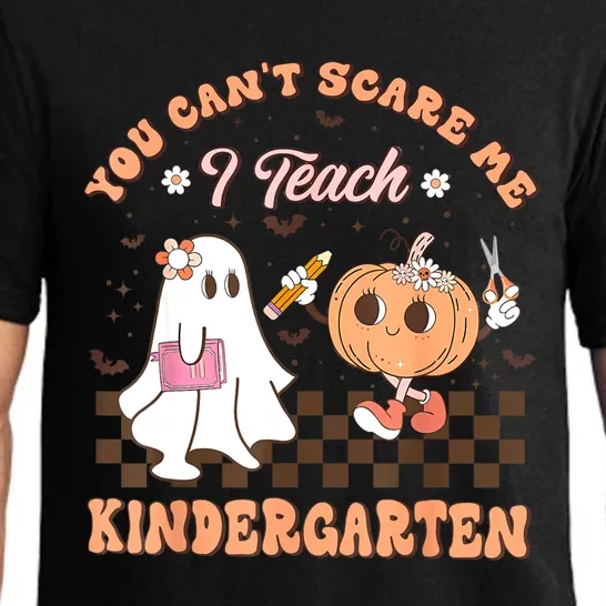 You Cant Scare Me I Teach Kindergarten Teacher Halloween Pajama Set