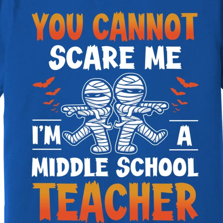 You Cannot Scare Me IM A Middle School Teacher Halloween Meaningful Gift Premium T-Shirt