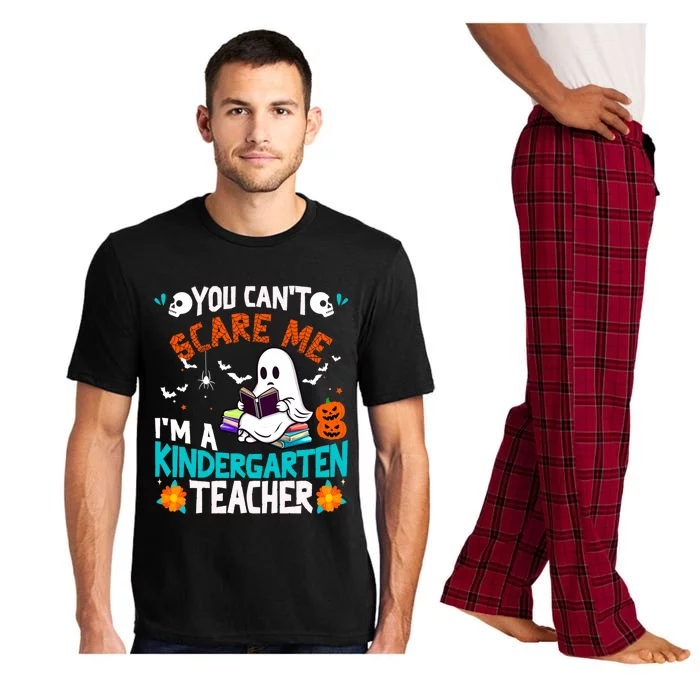 You CanT Scare Me IM A Kindergarten Teacher Halloween Gift Pajama Set