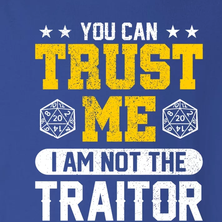 You Can Trust Me I Am Not The Traitor Rpg Gift Toddler Long Sleeve Shirt