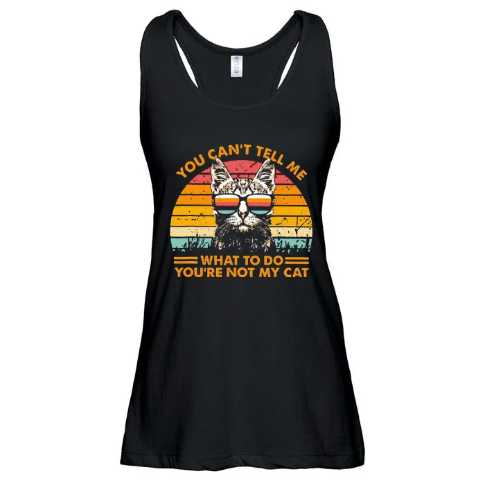 You Can't Tell me What To Do You're Not My Cats Ladies Essential Flowy Tank